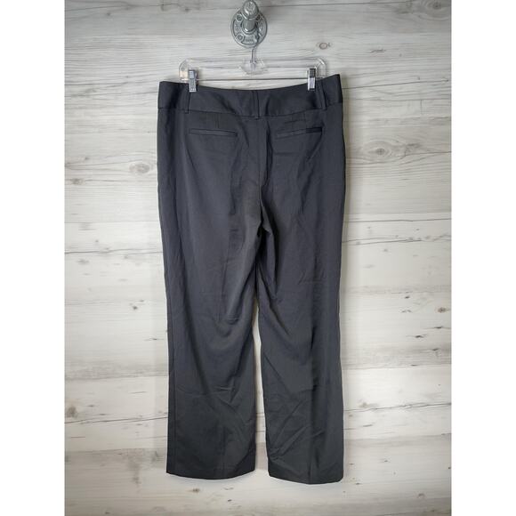 Apt 9 Pants Womens 14 Gray Pinstripe Dress Trouser Career Work - Picture 7 of 13
